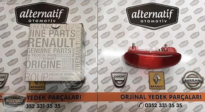 RENAULT KANGOO 2 3.STOP LAMBASI ÜST ARKA ORİJİNAL MAİS 7700308721
